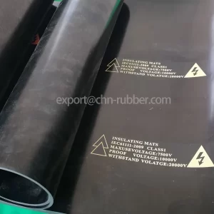 Electrical insulating rubber sheet
