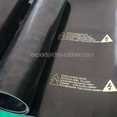 Electrical insulating rubber sheet